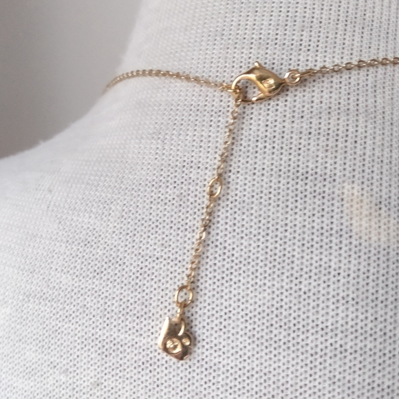 Swarovski 18K GP Chain Necklace Rhodium Pave Crystal Double Heart Pendant - Picture 3 of 11